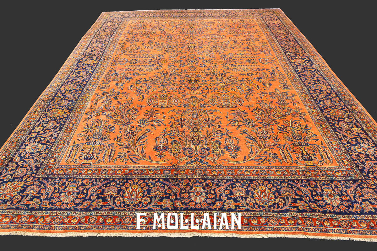 Tappeto Keshan Manchester Disegno Floreale Classico n°:82709804